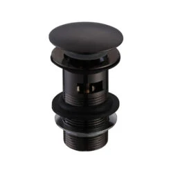 Harbour Clarity Matt Black Basin Mixer Tap & Waste -Vado Sale Store wa92k cutout 1