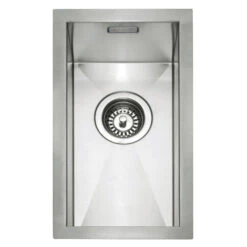 Caple Zero 0.5 Bowl Inset Or Undermount Brushed Stainless Steel Sink & Waste Kit - 250 X 450mm