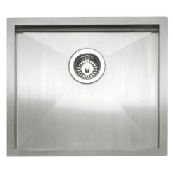 Caple Zero Inset Or Undermount Brushed Stainless Steel Drainer & Waste Kit - 500 X 450mm