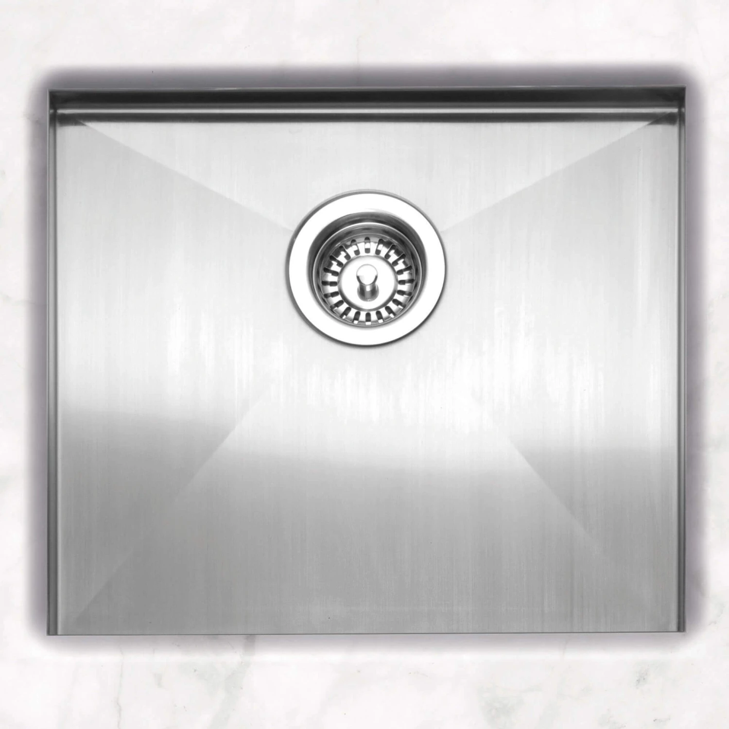 Caple Zero Inset Or Undermount Brushed Stainless Steel Drainer & Waste Kit - 500 X 450mm 4 Caple Zero Inset Or Undermount Brushed Stainless Steel Drainer & Waste Kit - 500 X 450mm - Image 2