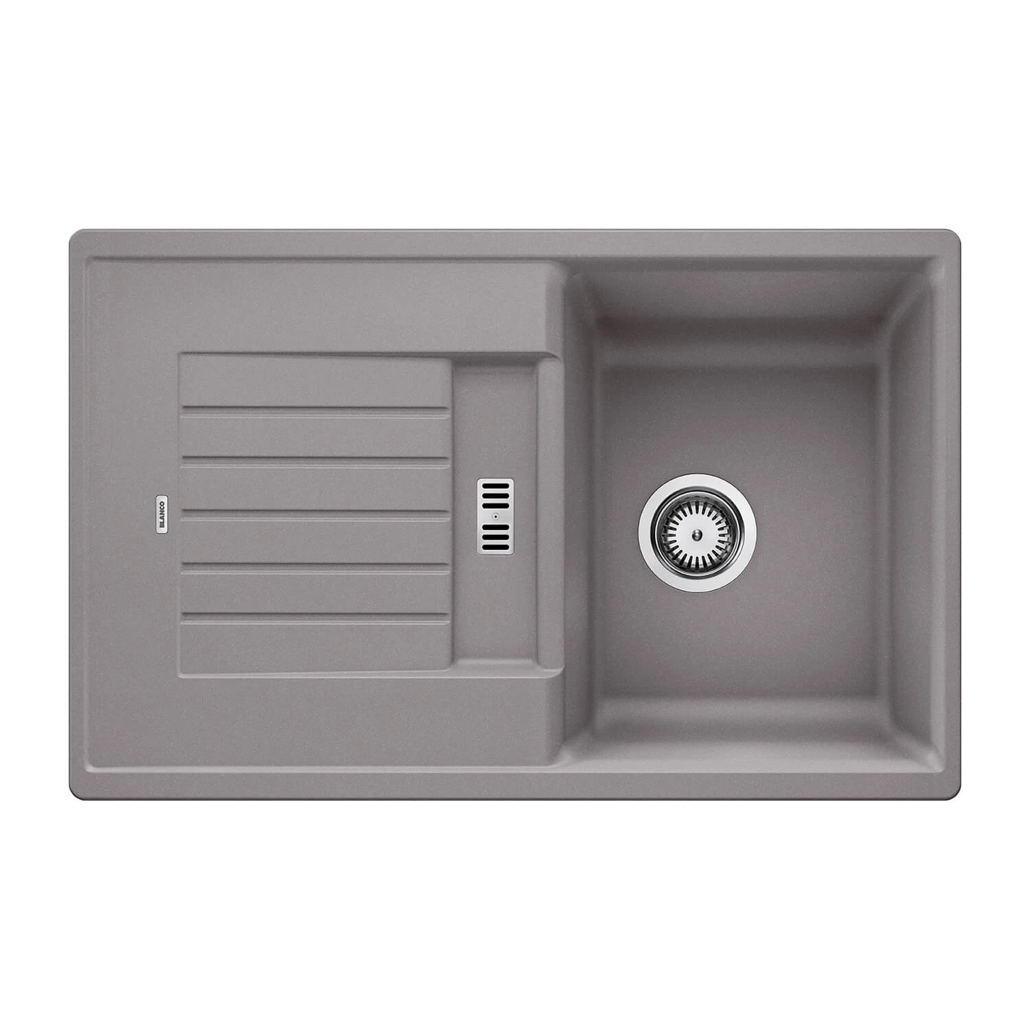 Blanco Zia 45 S Compact 1.5 Bowl Inset White Silgranit Composite Kitchen Sink & Waste With Reversible Drainer - 780 X 500mm 9 Blanco Zia 45 S Compact 1.5 Bowl Inset White Silgranit Composite Kitchen Sink & Waste With Reversible Drainer - 780 X 500mm - Image 7
