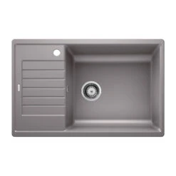 Blanco Zia XL 6 S Compact 1 Bowl Inset Anthracite Silgranit Composite Kitchen Sink & Waste With Reversible Drainer - 780 X 500mm
