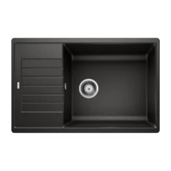 Blanco Zia XL 6 S Compact 1 Bowl Inset Anthracite Silgranit Composite Kitchen Sink & Waste With Reversible Drainer - 780 X 500mm 13 Blanco Zia XL 6 S Compact 1 Bowl Inset Anthracite Silgranit Composite Kitchen Sink & Waste With Reversible Drainer - 780 X 500mm -Vado Sale Store zia xl 6 s compact product shot black cropped