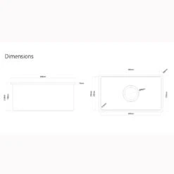 Caple Zona Large Single Bowl Brushed Stainless Steel Sink & Waste Kit With Accessory Pack - 496 X 300mm 17 Caple Zona Large Single Bowl Brushed Stainless Steel Sink & Waste Kit With Accessory Pack - 496 X 300mm -Vado Sale Store zona100 tech