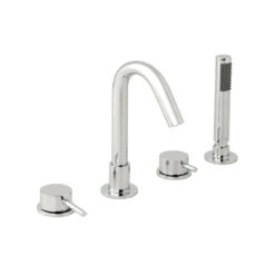 Vado Zoo Deck Mounted 4 Hole Single Lever Bath Shower Mixer