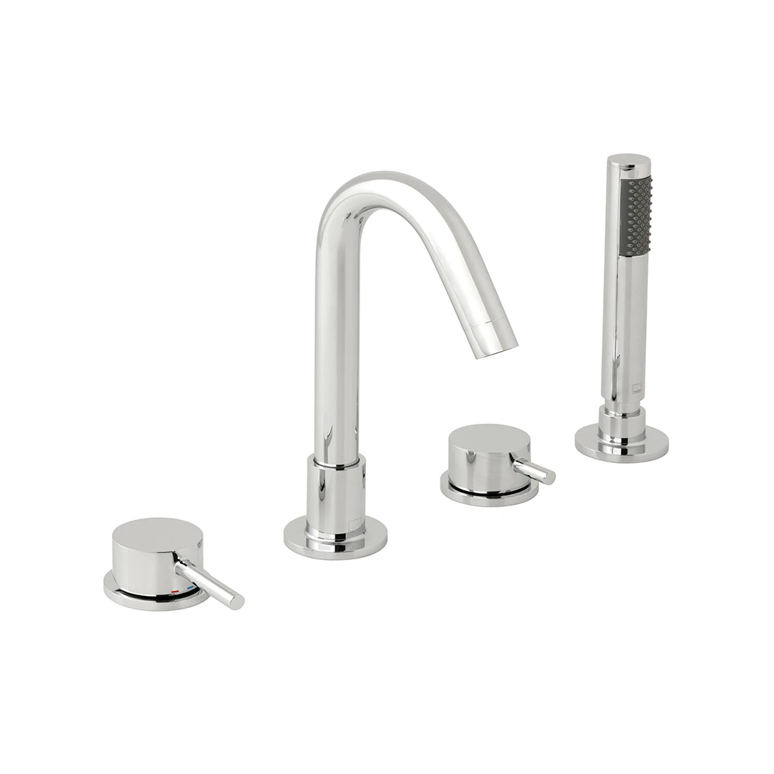 Vado Zoo Deck Mounted 4 Hole Single Lever Bath Shower Mixer 3 Vado Zoo Deck Mounted 4 Hole Single Lever Bath Shower Mixer